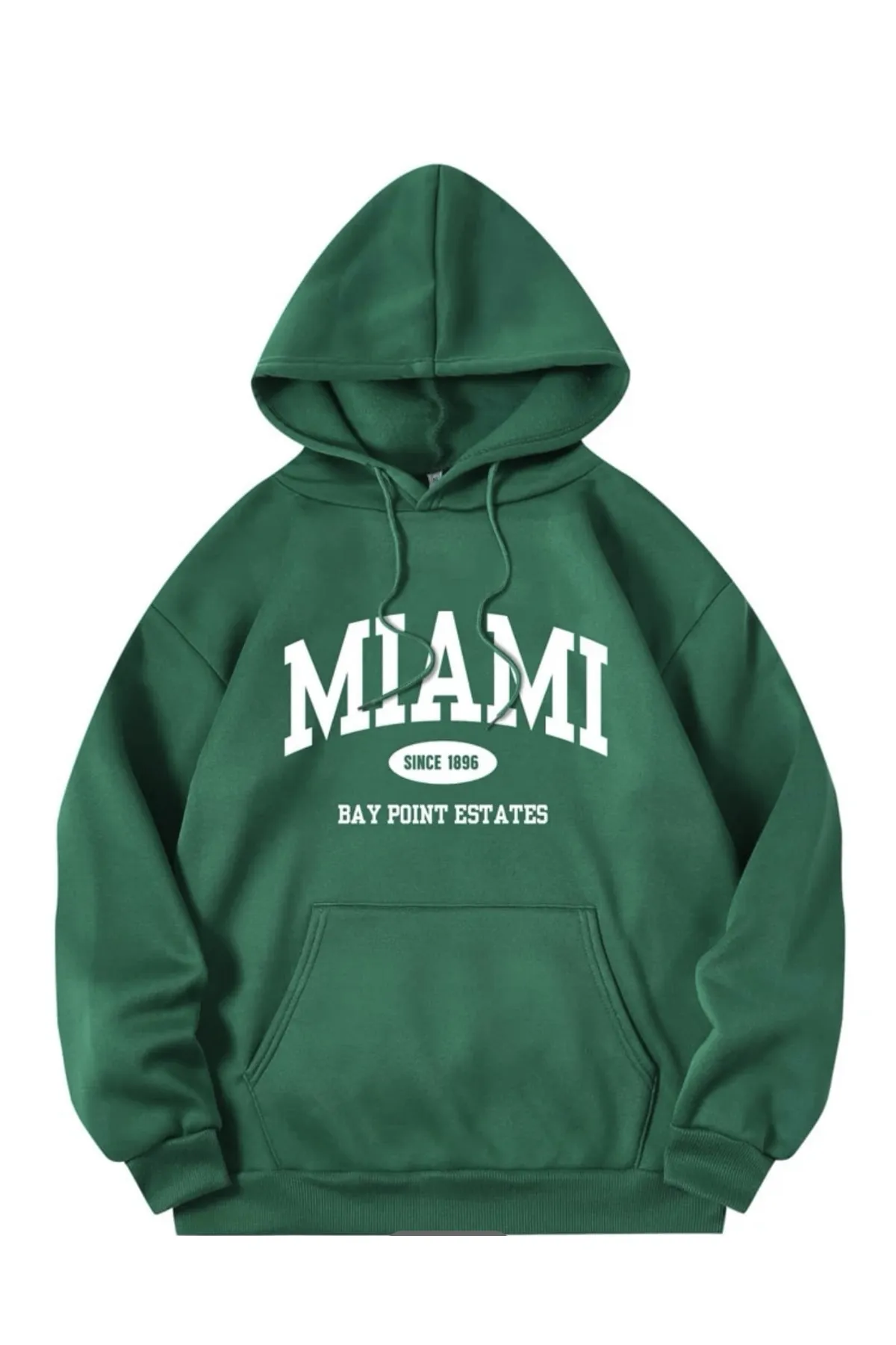MOONBULL  Übergroßes Unisex-Sweatshirt mit Kapuze und MIAMI-Aufdruck