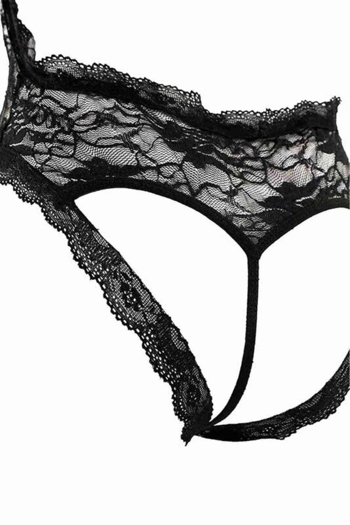 Merry See  Pilelistore Lace Special Area Open Fancy Unterwäsche Schwarz - Ms3107