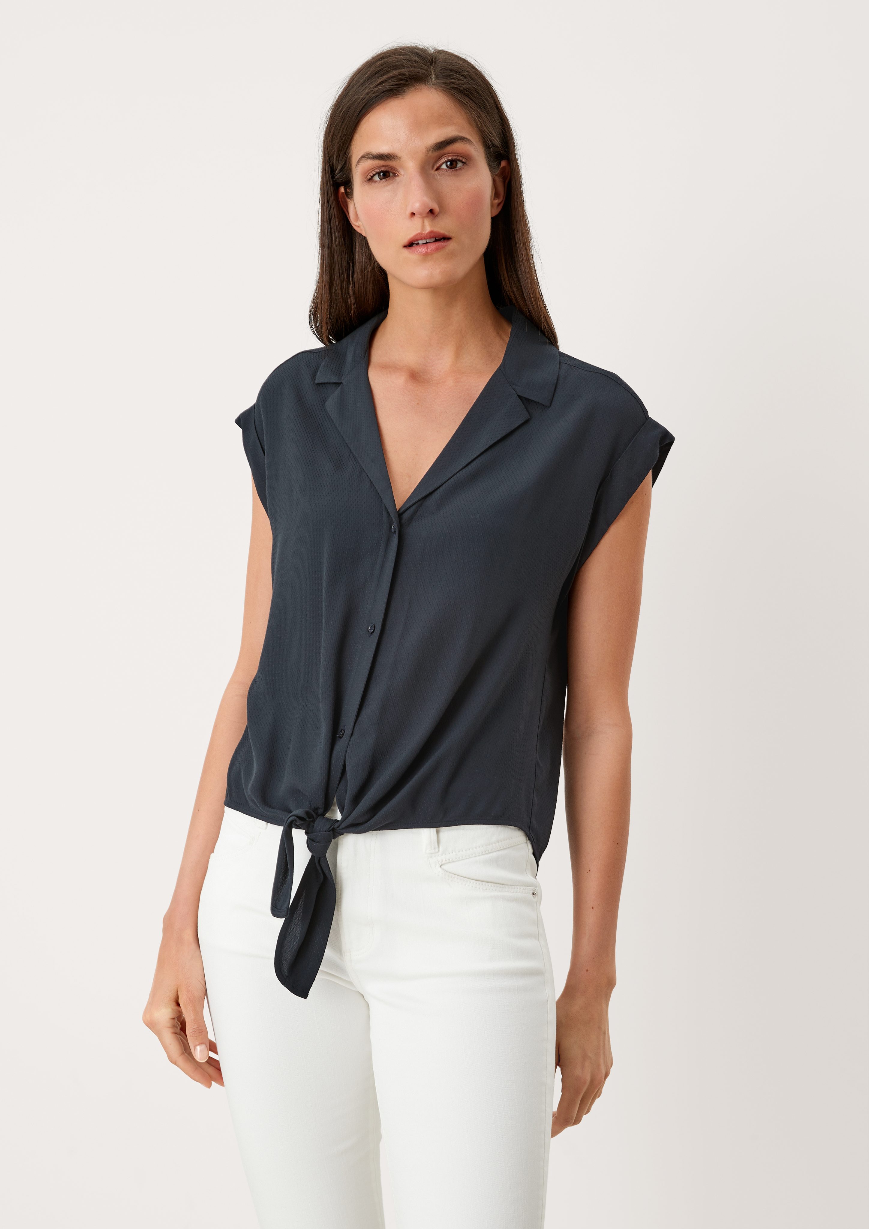 s.Oliver Blusentop Bluse mit Schleifen-Detail Schleife