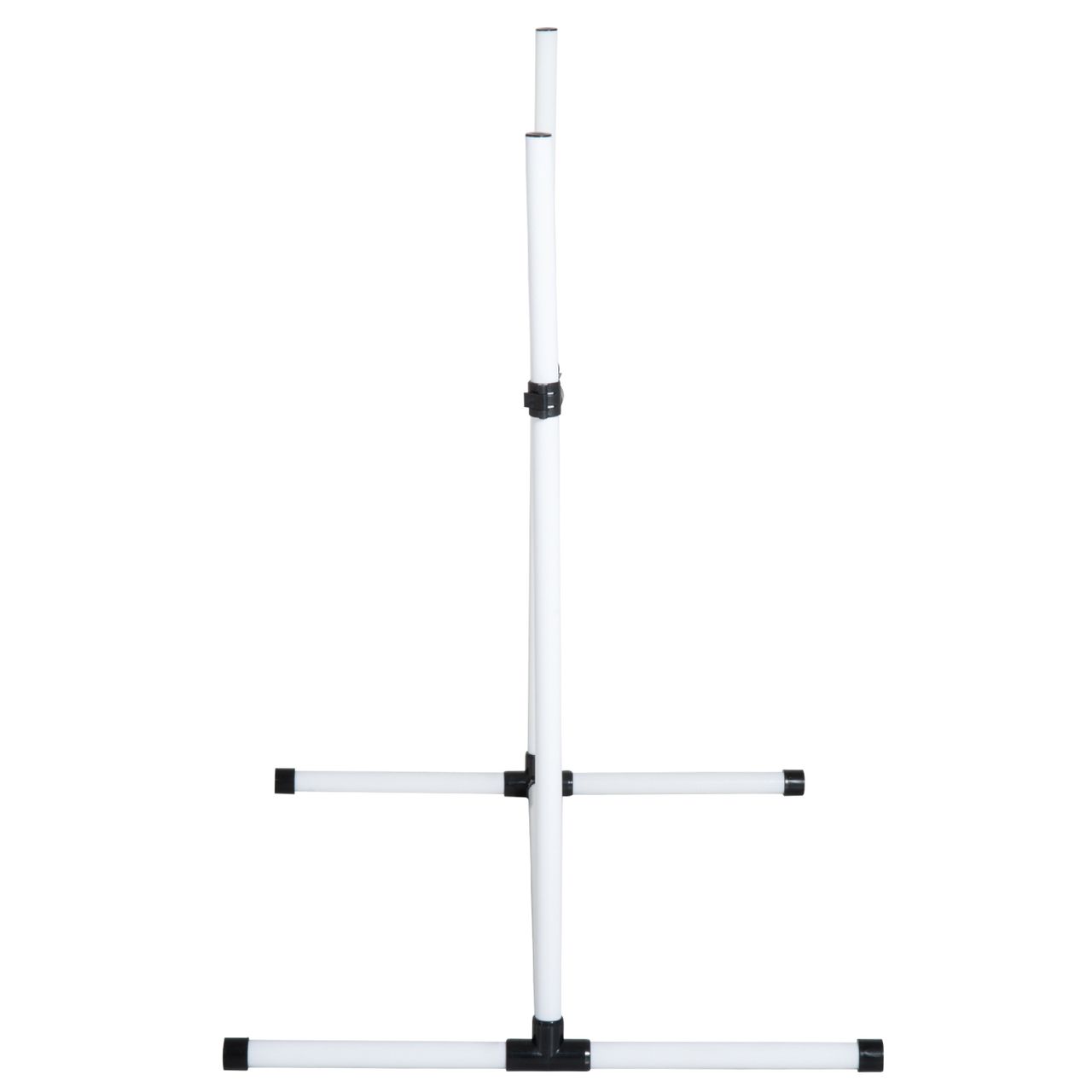 PawHut Agility Hürdenset Slalom Stangen Hunde Training Set 4 x Hürden Weiß