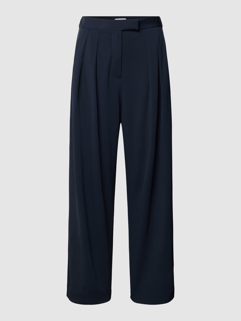 Stoffhose mit Kellerfalten in anthrazit