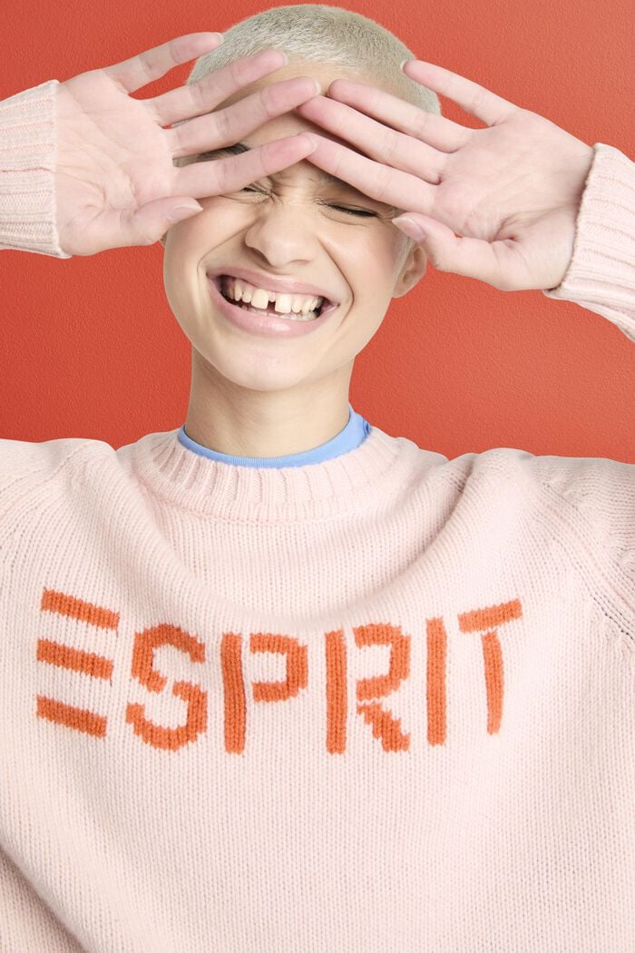 Logo-Pullover aus Wolle und Kaschmir