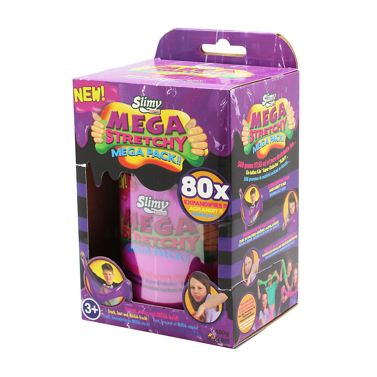 Original SLIMY® Mega Stretchy 500g - extrem dehnbarer Schleim in der Geschenkbox