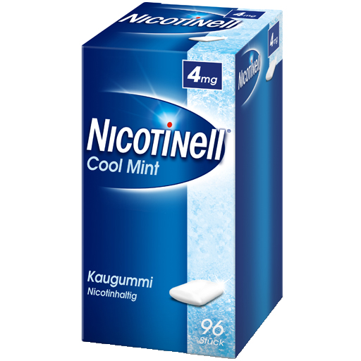 NICOTINELL Kaugummi Cool Mint 4 mg  96 St  Kaugummi
