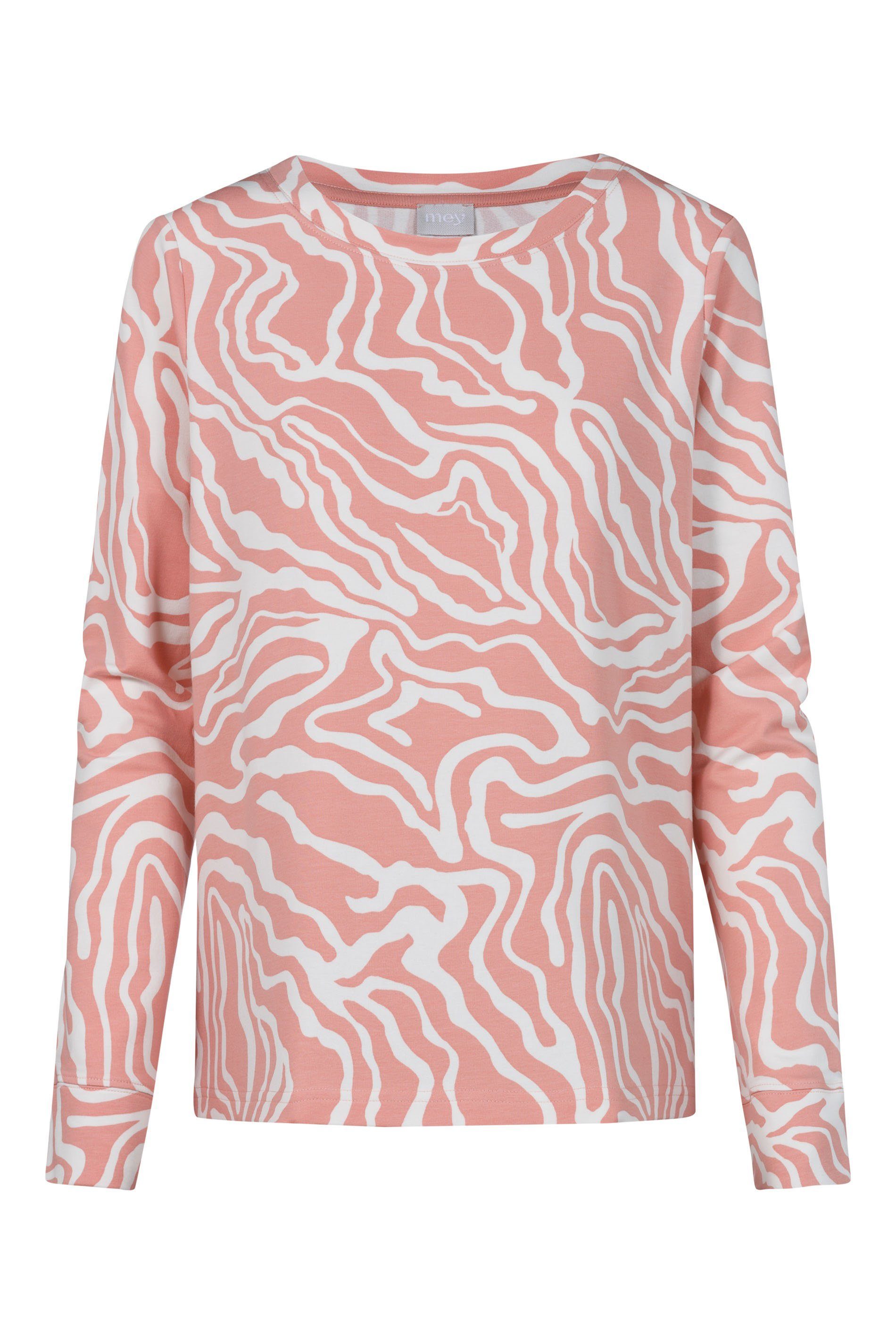 Mey Pyjamaoberteil Mey T-Shirt Langarm 17650 pale blush (1 Stück, 1-tlg., 1 Stück)