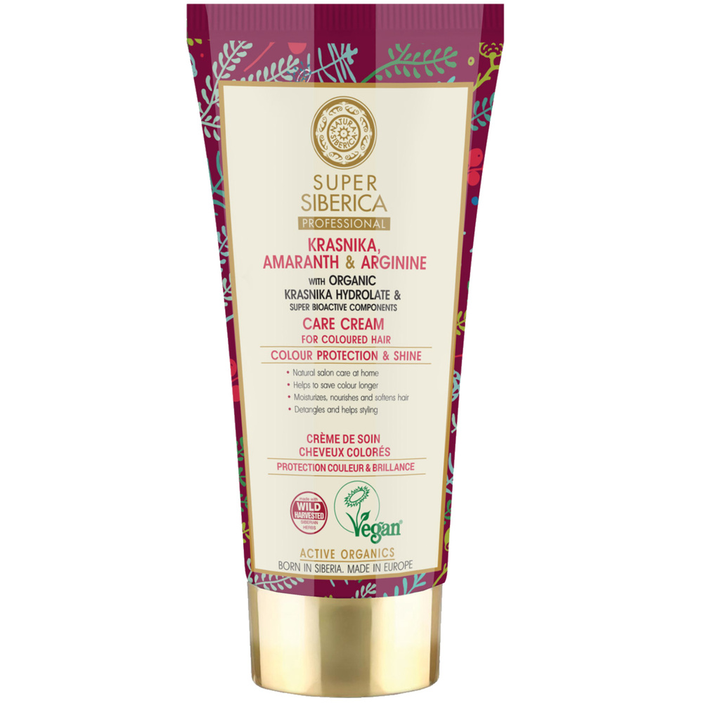 Natura Sibérica Crème de Soin Kraniska et Amarante Soin Capillaire pour Cheveux Colorés