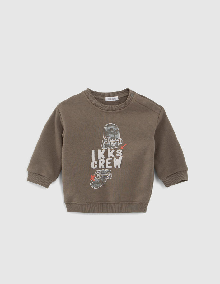 Ensemble jogging camouflage et sweat kaki bébé garçon