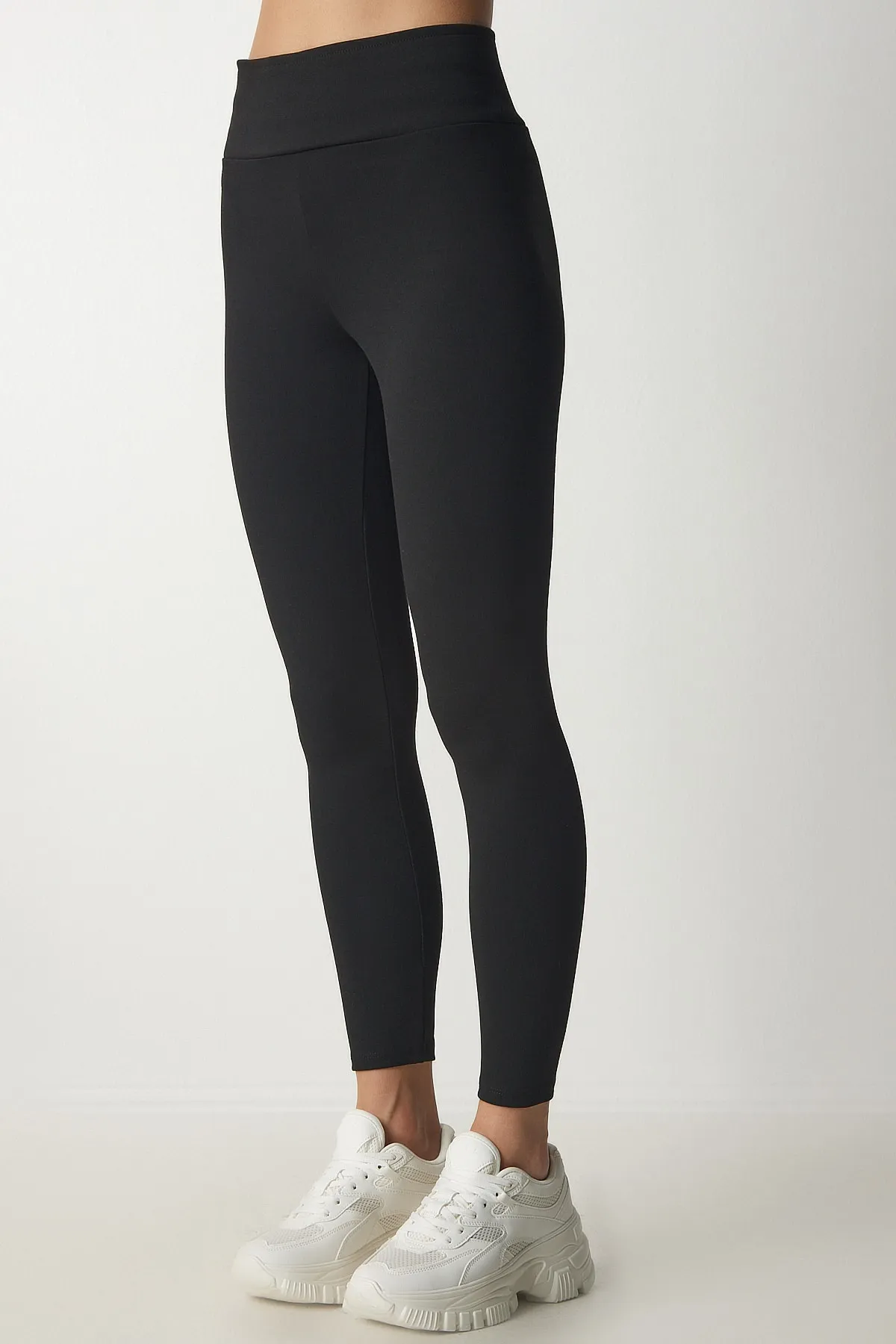 Happiness İstanbul  Leggings - Schwarz - Mittlerer Bund