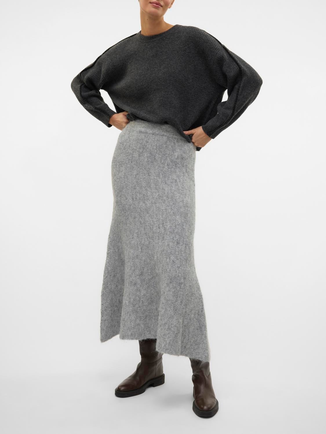 VMMARS Hohe Taille Midirock