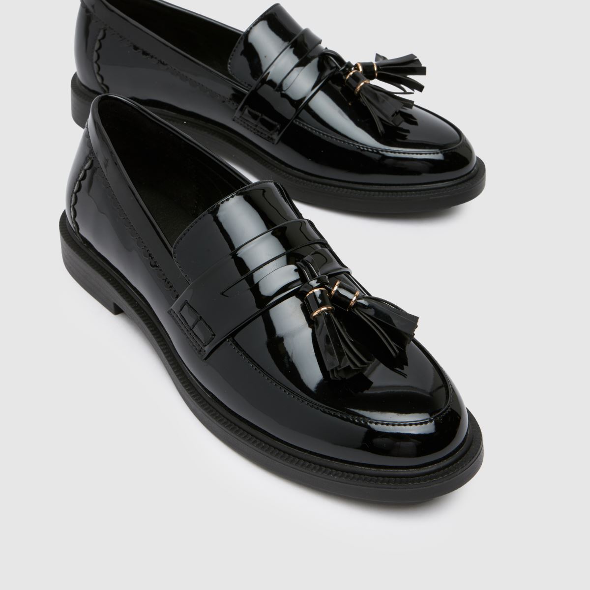 Schuh fekete lillie mokaszin lányka ifjúsági cipő