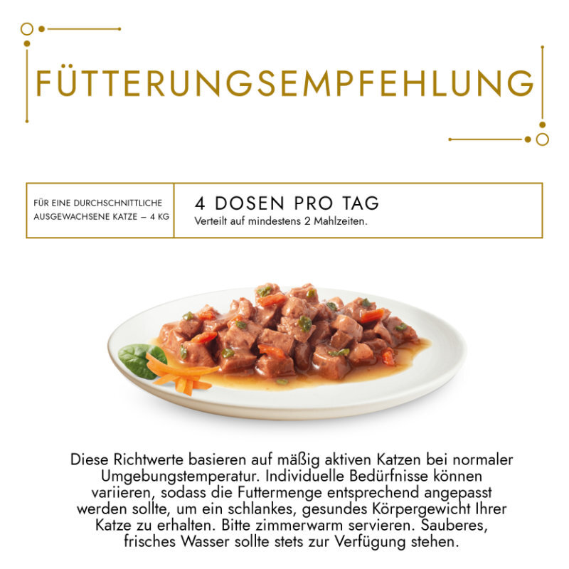 GOURMET Nassfutter GOURMET Gold Zarte Häppchen 4x85g