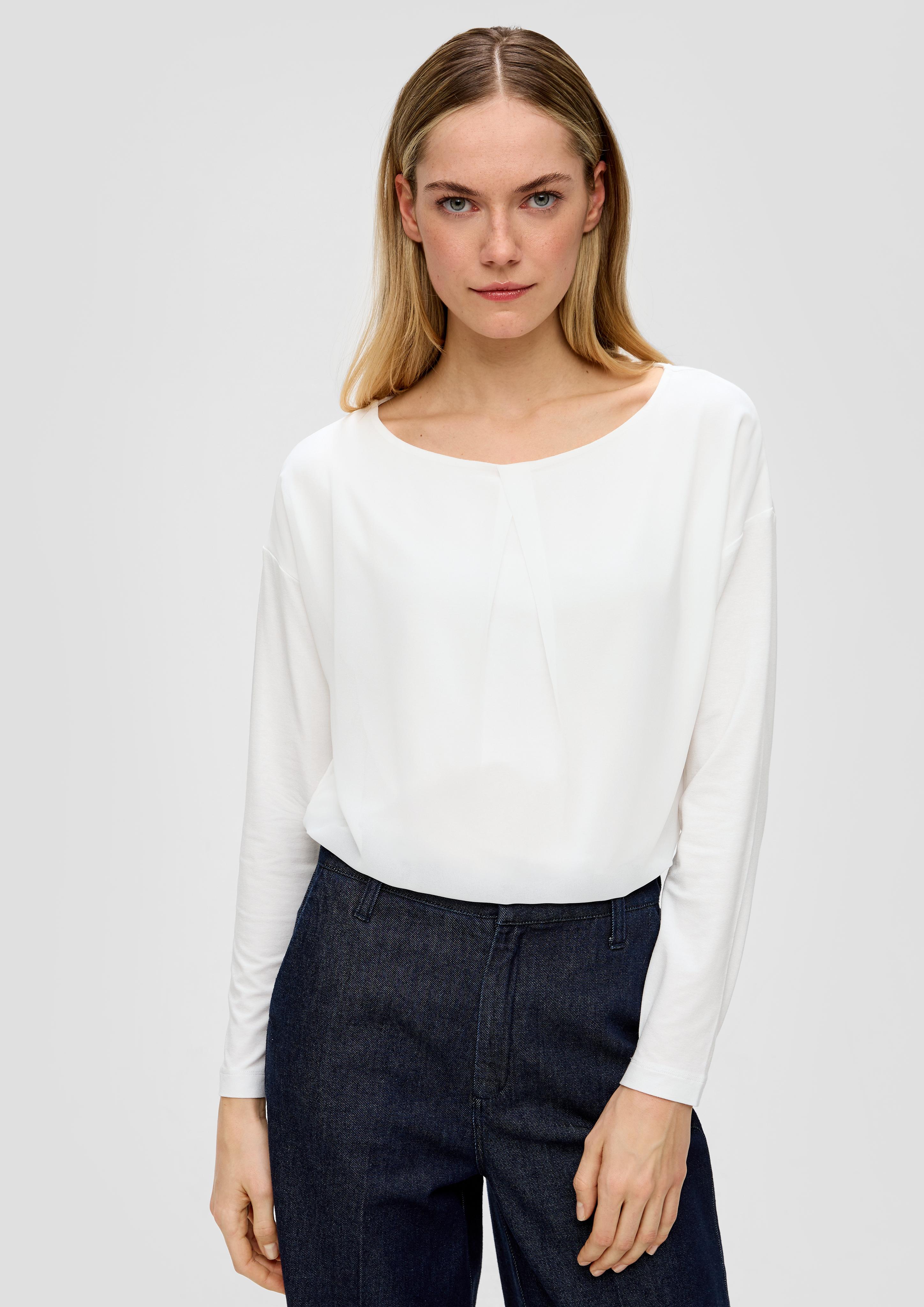 T-Shirt mit Falten-Detail  2141013-0200