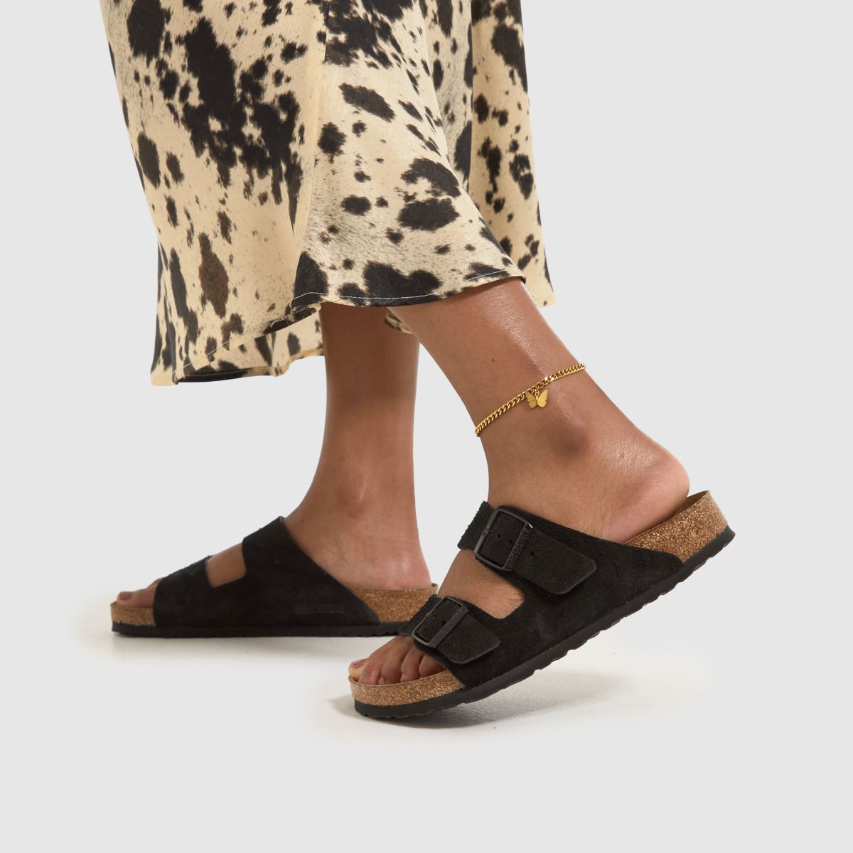 BIRKENSTOCK – Arizona – Svarta sandaler i mocka