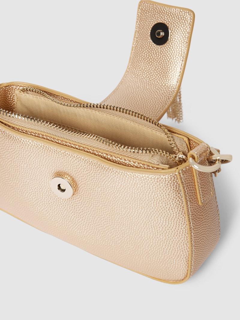 Handtasche mit Label-Details Modell 'DIVINA' in gold