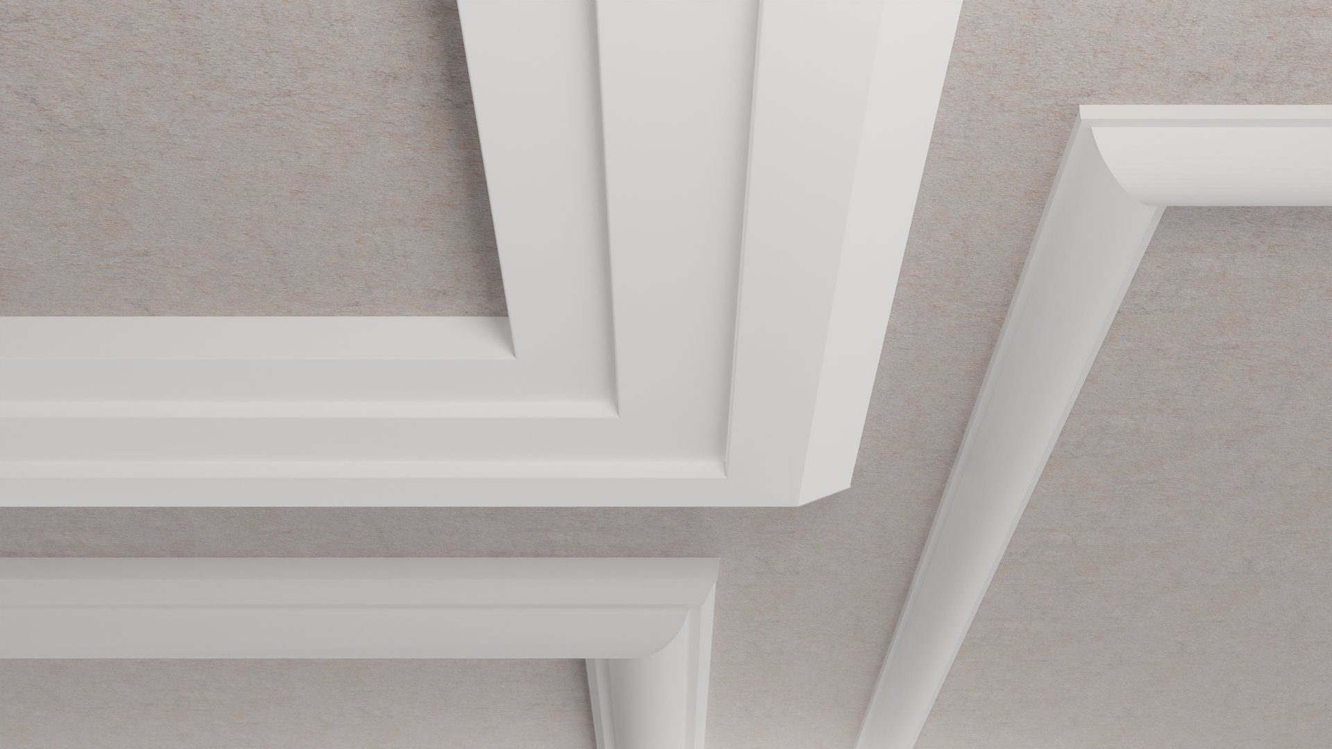 Hexim Zierleiste Wandleiste glatt FG1, 2 Meter Wandleisten aus Styropor (XPS) - Hochwertige Stuckleisten leicht & robust im modernen Design - Styroporleiste