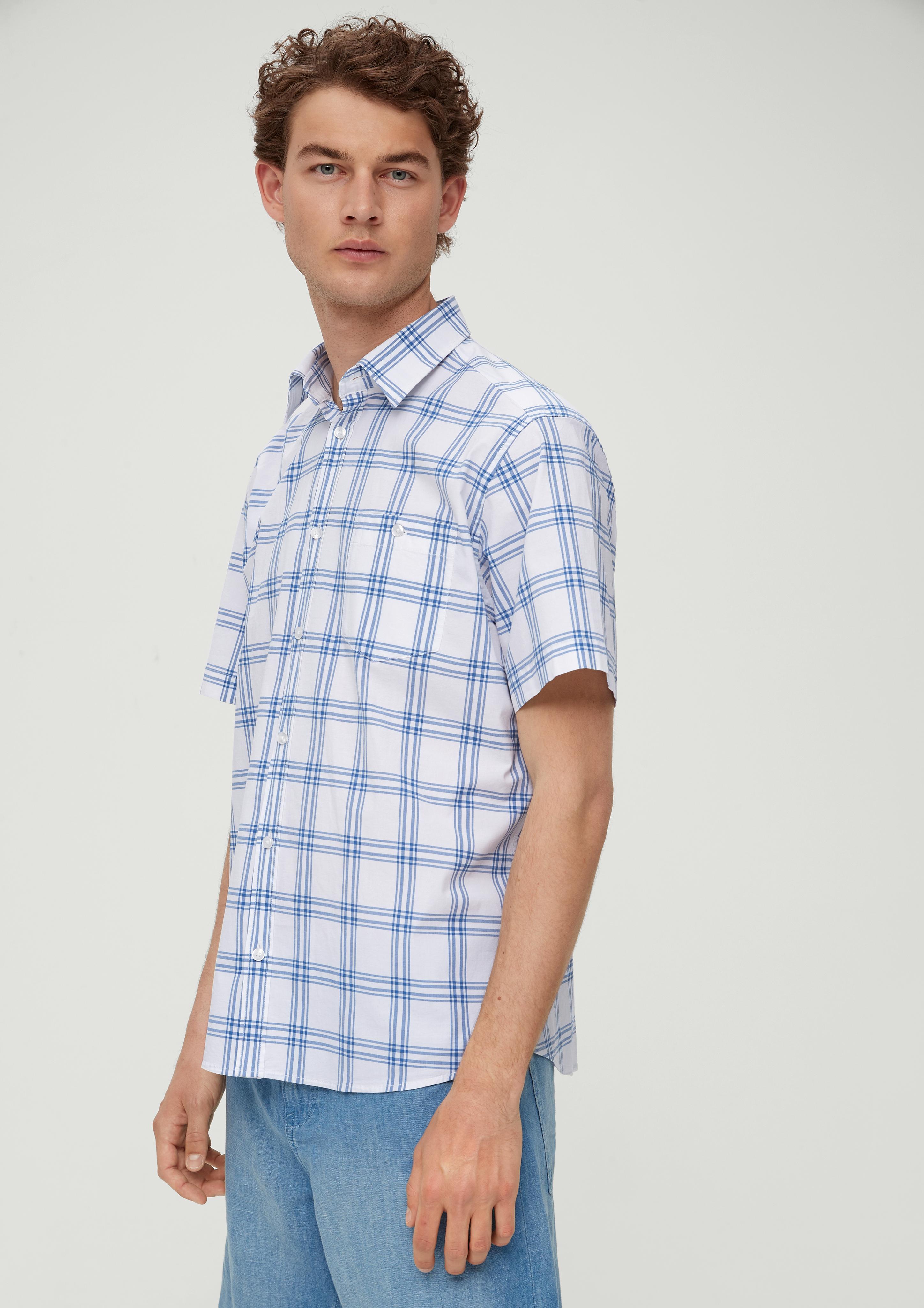 Regular: Kariertes Hemd aus Baumwollstretch  2130999-54N1