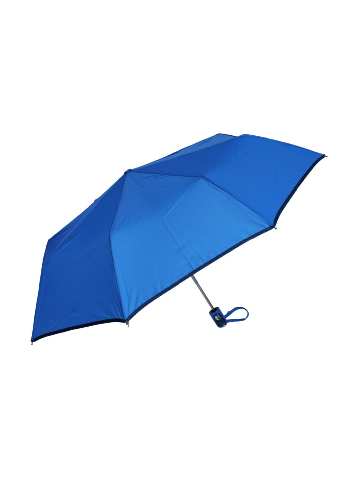 COFI 1453 Teleskop-Taschenschirm mit Schutzhülle Wasserfeste Regenschirme in Blau günstig kaufen onesize