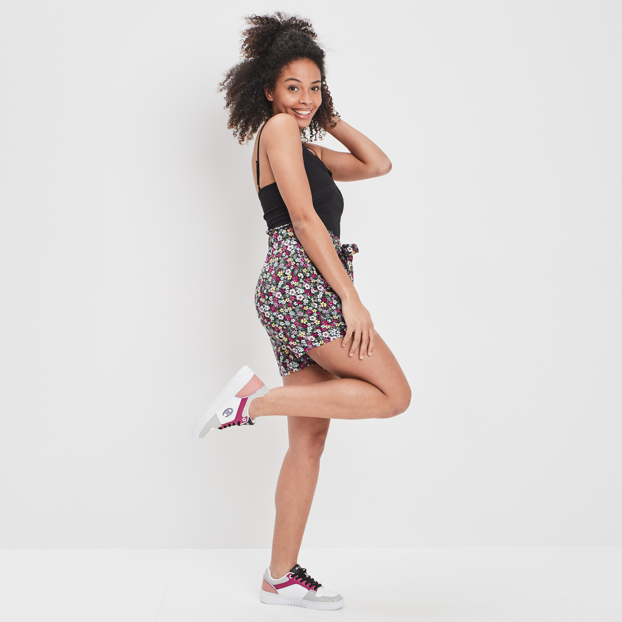Short ample fluide violet femme | La Halle