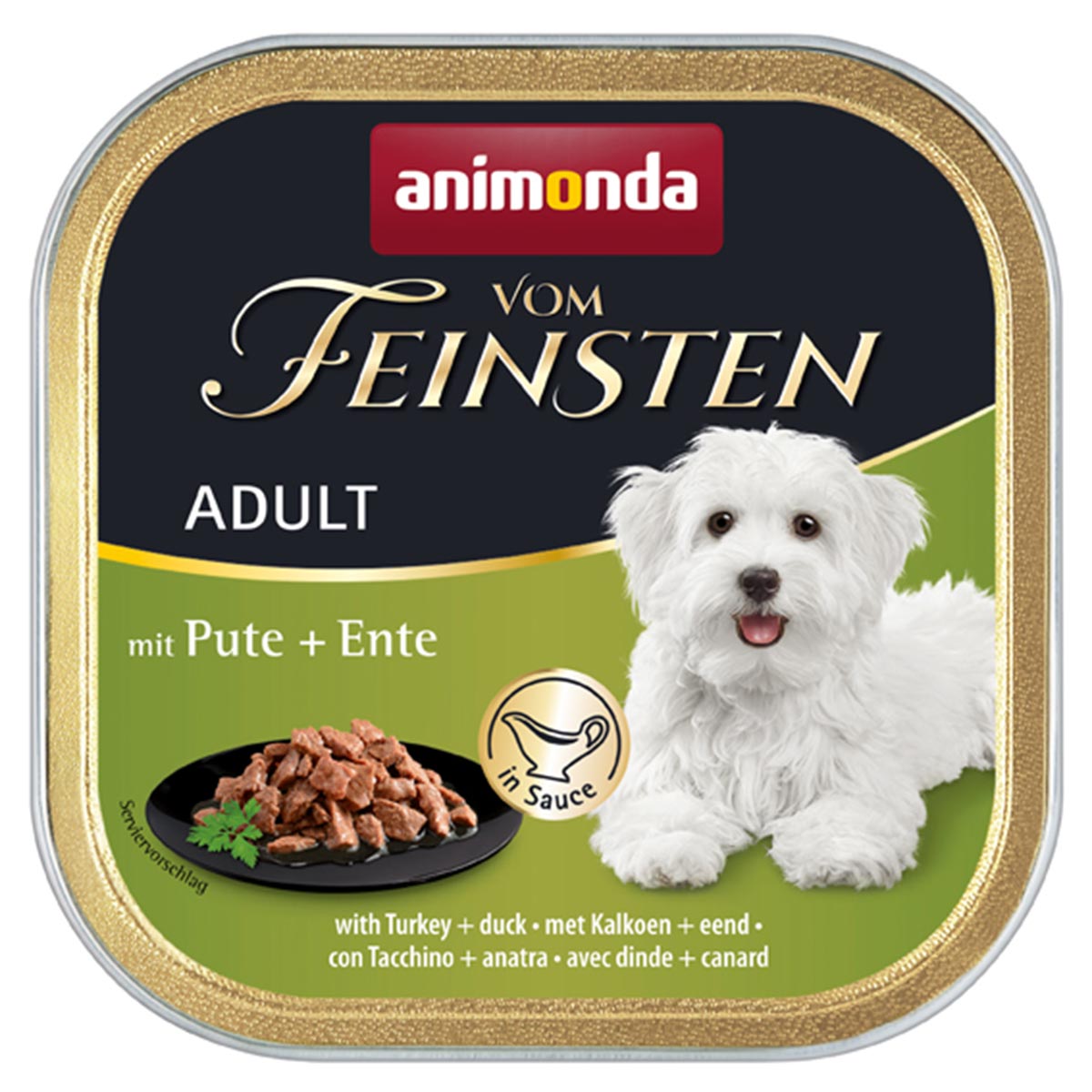 animonda vom Feinsten Adult Pute + Ente in Sauce bei ZooRoyal