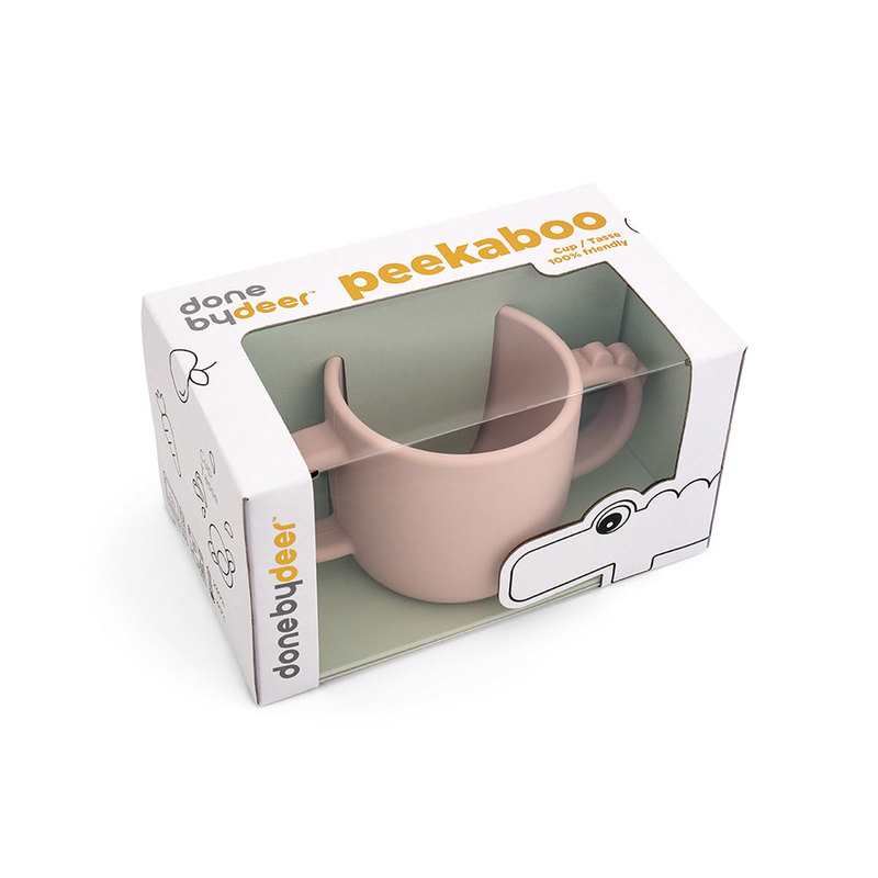 Tasse à anses Peekaboo crocrodile rose Done By Deer