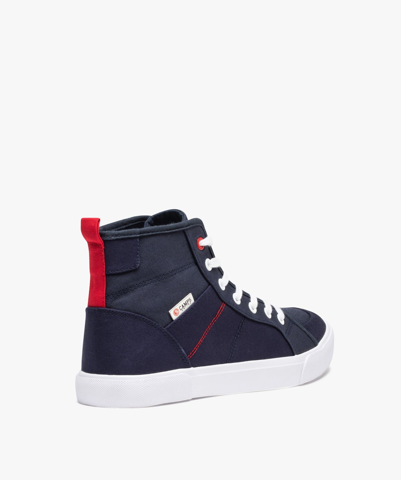 Baskets homme mid-cut en toile unie – Camps United marine | GEMO