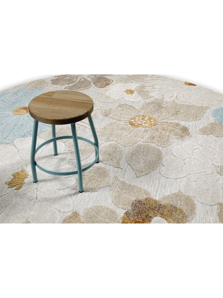 Wecon Home Outdoorteppich Beach Flower in beige, hellblau, gelb günstig kaufen