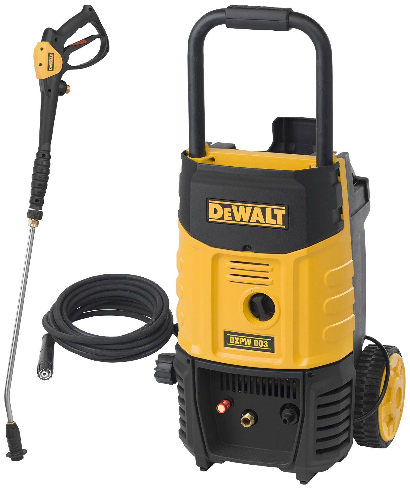 DeWalt Hochdruckreiniger DXPW 003 E, Druck max: 160 bar, 2800 W, Fördermenge max: 630 l/h, (Set), mit umfangreichem Zubehör