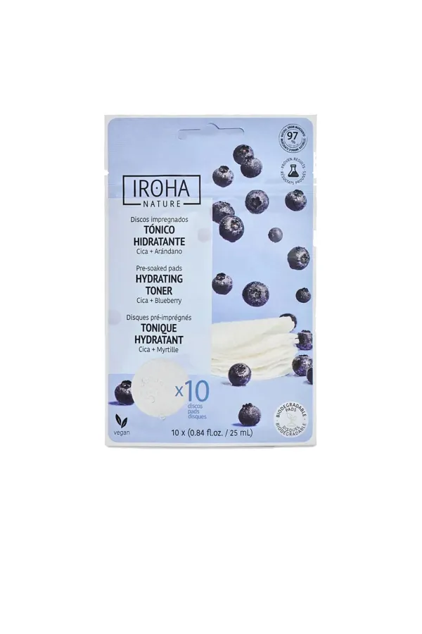 Iroha  Hydrating Toner Vorgetränkte Pads 10 St