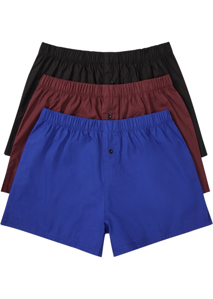 Lockere Web Boxershorts (3er Pack)