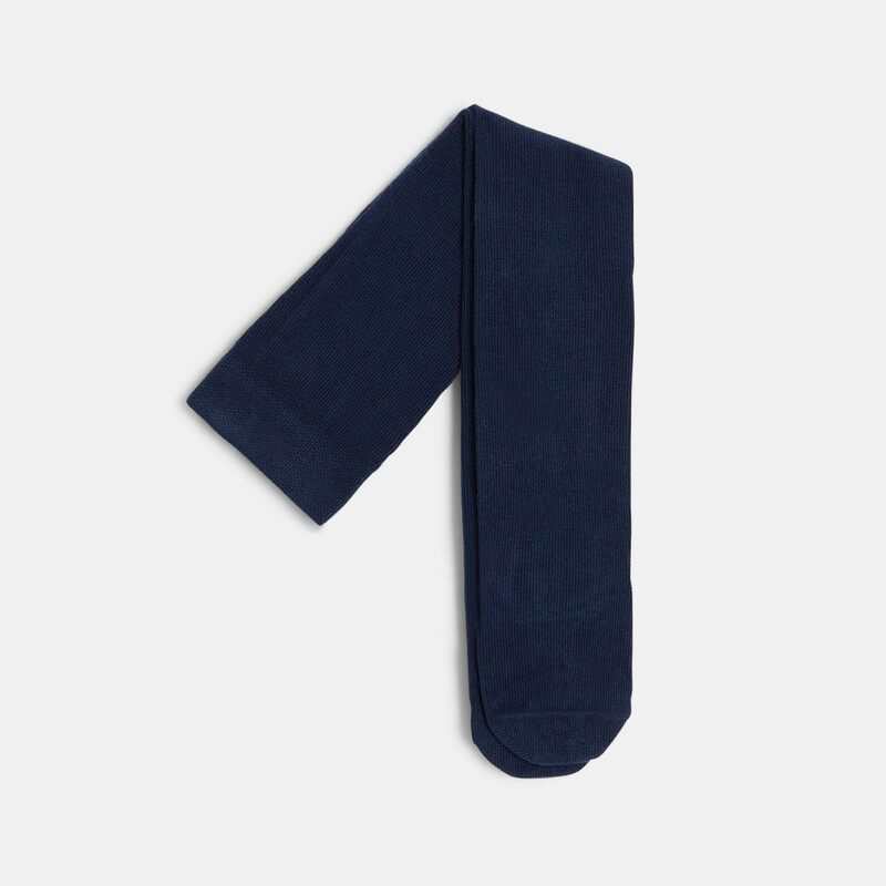 Collants chauds bleus bébé fille