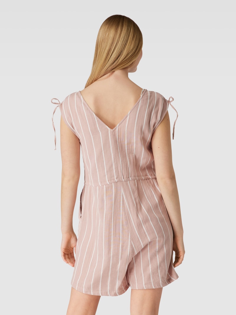 Playsuit aus Baumwolle mit Allover-Muster Modell 'NORA' in altrosa
