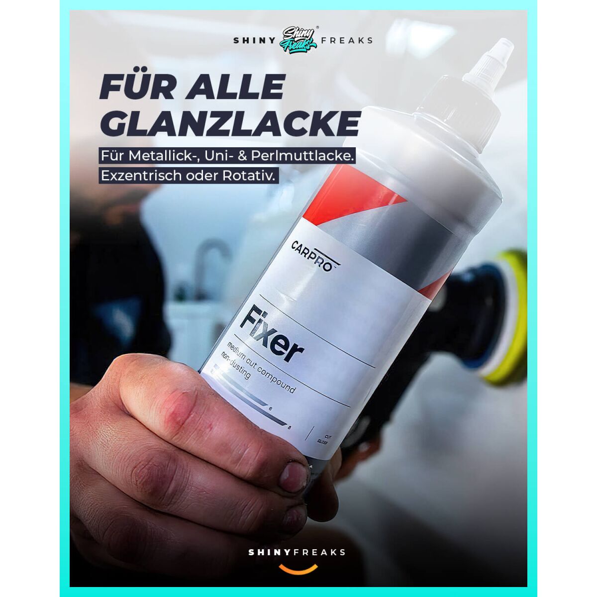 CarPro Politur Set Fixer   Ø125mm Pad | One-Step-Politur 500g
