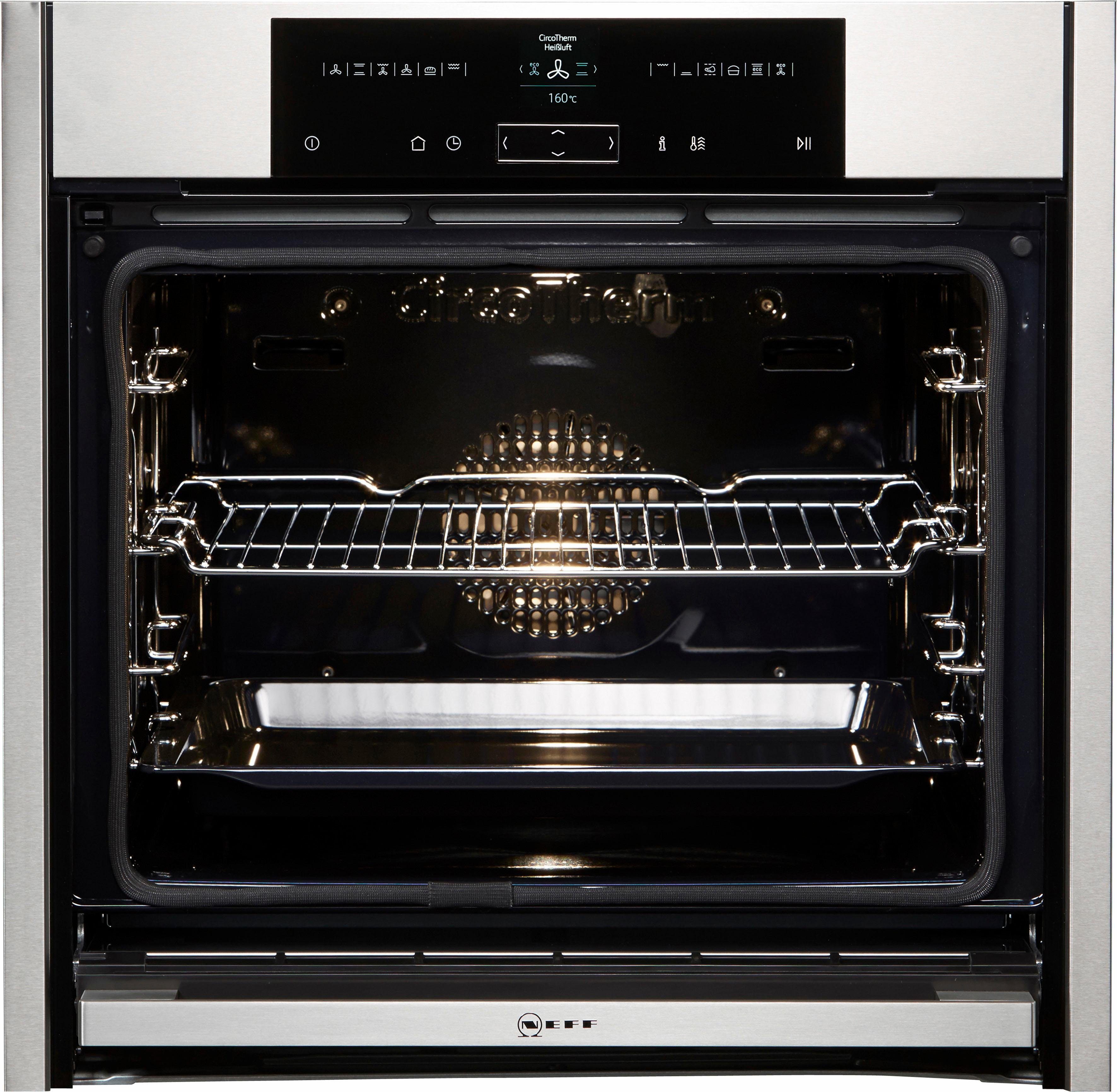 NEFF Pyrolyse Backofen N 70 B55CR20N0, mit Teleskopauszug nachrüstbar, Pyrolyse-Selbstreinigung, mit Slide&Hide®