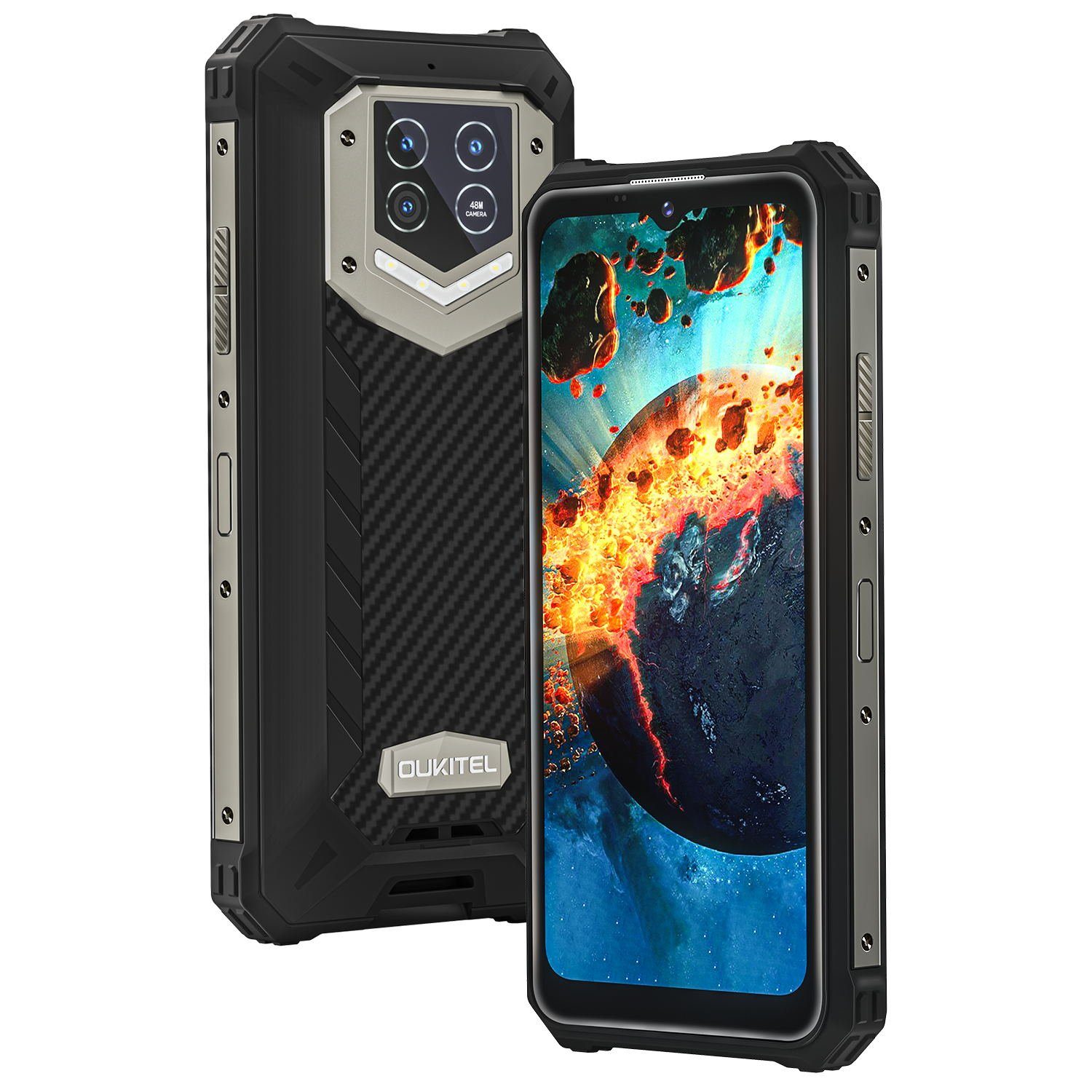 OUKITEL WP 15, 5G-[Außentelefon], 128GB ROM, 15600 mAh Akku, Dual-SIM Smartphone (8 GB Speicherplatz, Android 11, 6.52'' HD+ Display, 8M Frontkamera, 48M Hauptkamera hinten)