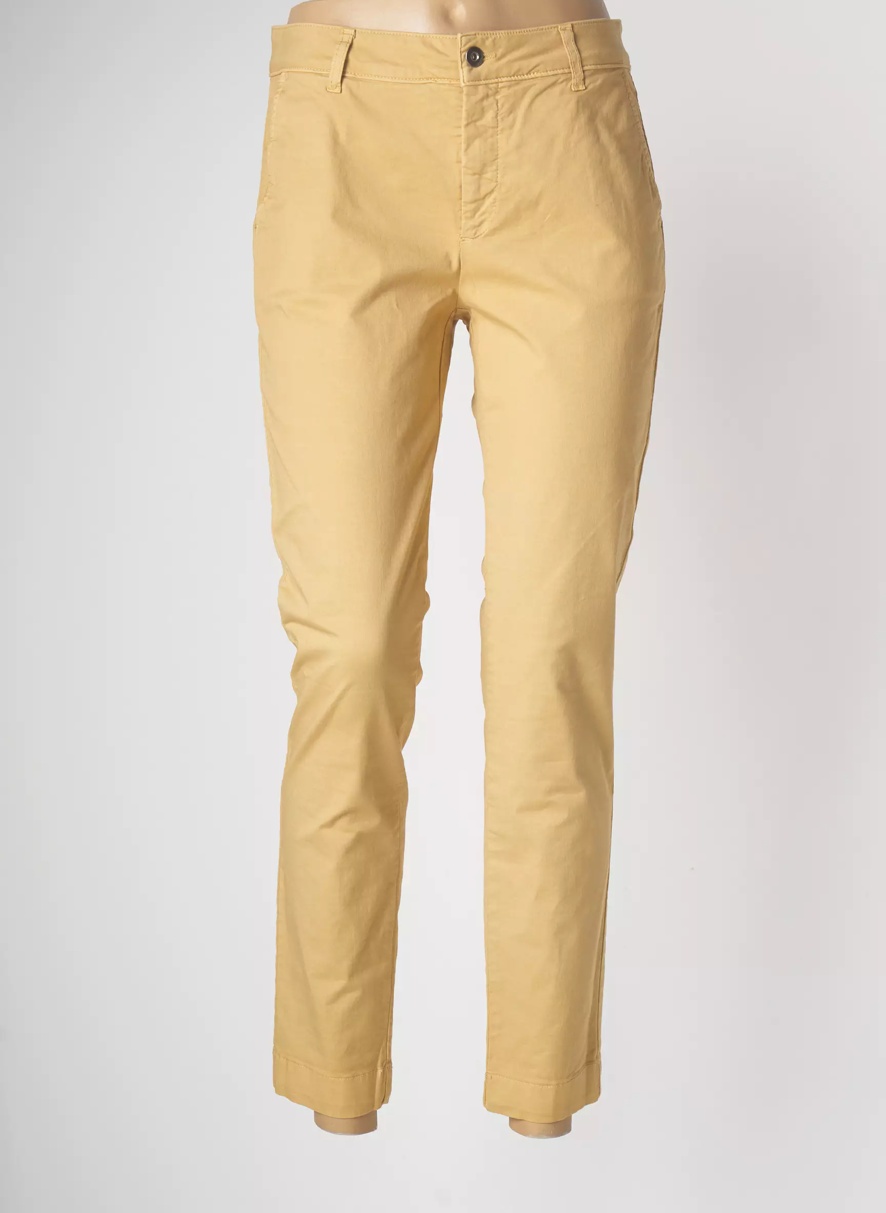Lauren Vidal Pantalons Droits Femme couleur jaune