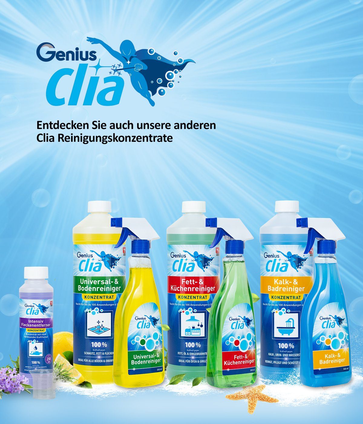 Genius Genius Clia Universal- und Bodenreiniger Konzentrat Allzweckreiniger