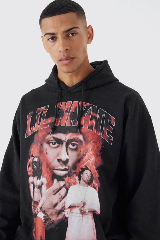 Oversize Hoodie mit lizenziertem Lil Wayne Print