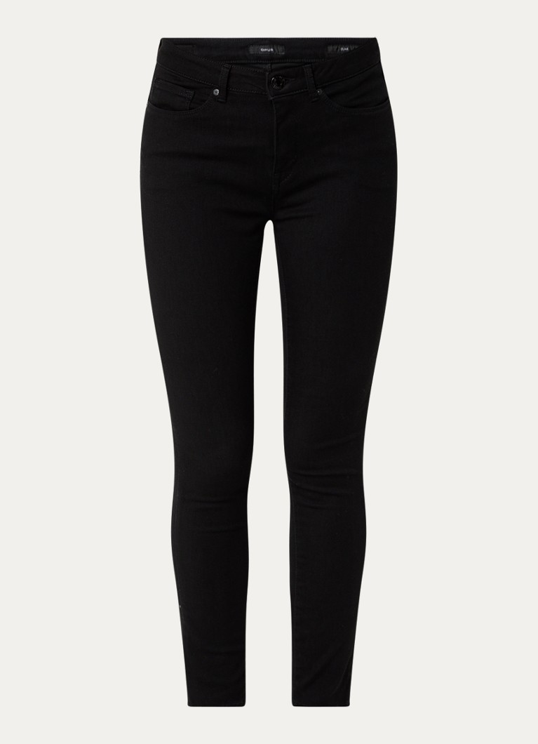 Calça jeans skinny de cintura alta OPUS Elma com lavagem colorida