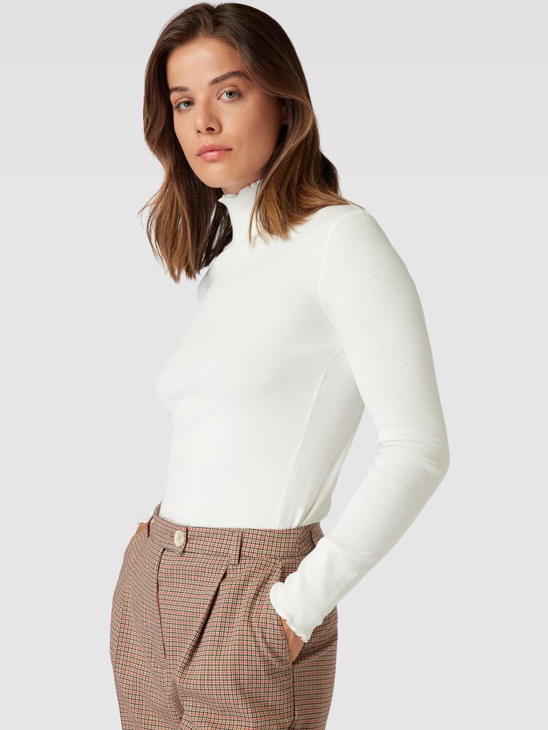 Longsleeve mit Turtleneck in offwhite