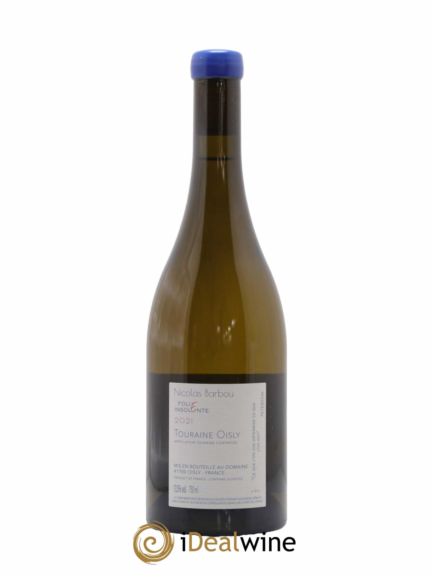 Touraine-Oisly Folie Insolente Nicolas Barbou  2021 - Lot de 1 Bouteille