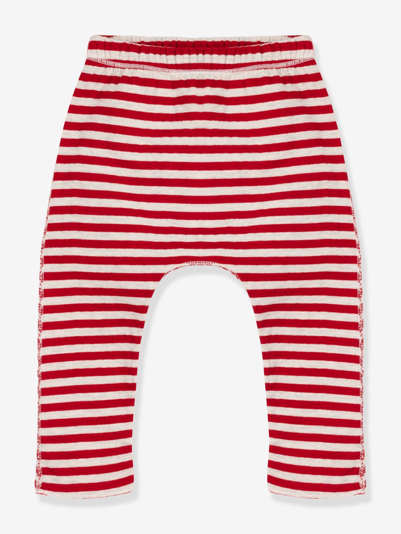 Petit Bateau Wattierte Baby Ringelhose PETIT BATEAU - rot