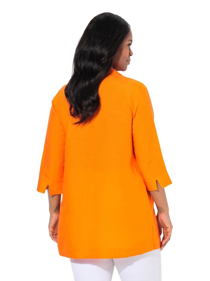Ulla Popken Blusentop in hellorange günstig kaufen