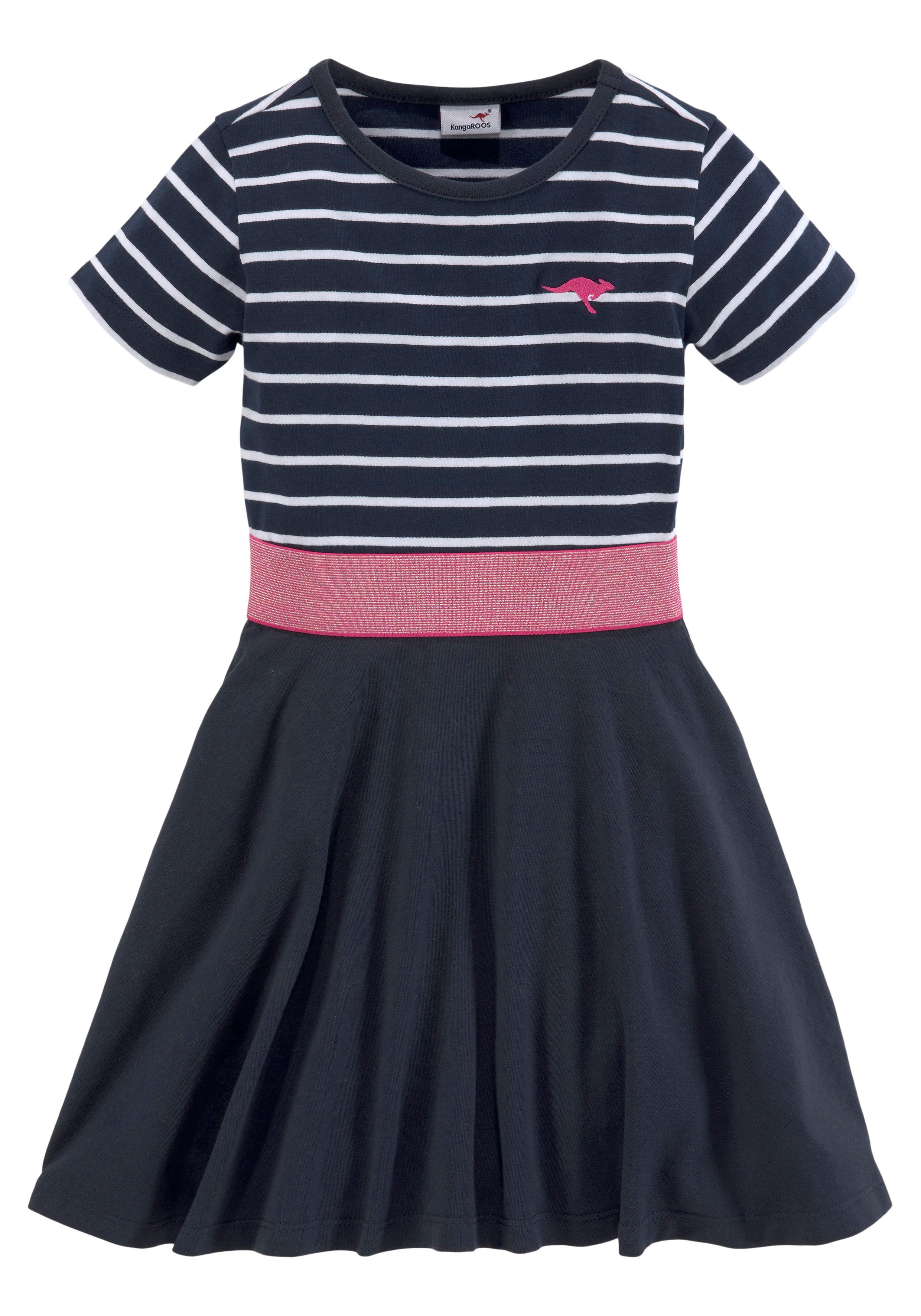 KangaROOS Jerseykleid mit Glitzerband in der Taille