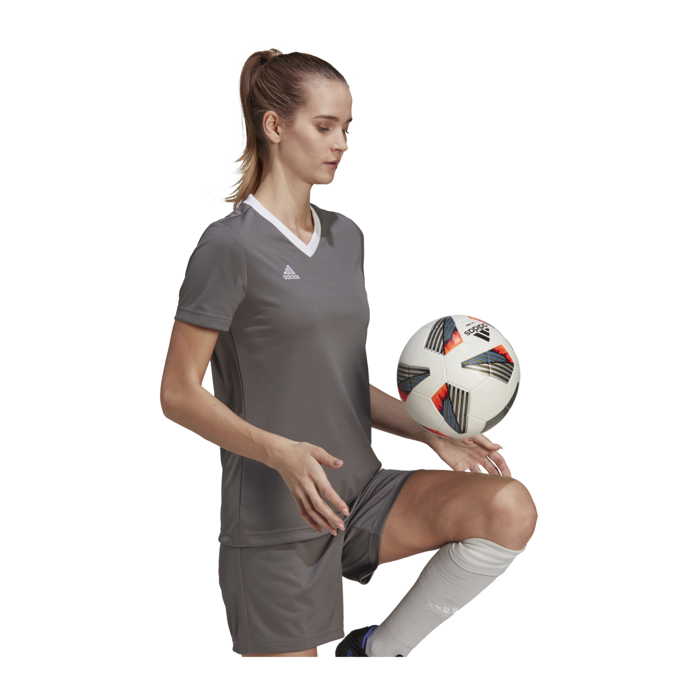 adidas Entrada 22 Trikot Damen Grau Weiss