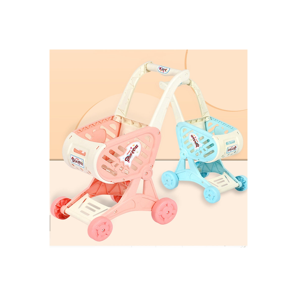 Kindersimulations-Einkaufswagen-Spielhausspielzeug Simulation Baby Trolley Supermarkt Einkaufswagen Spielzeug