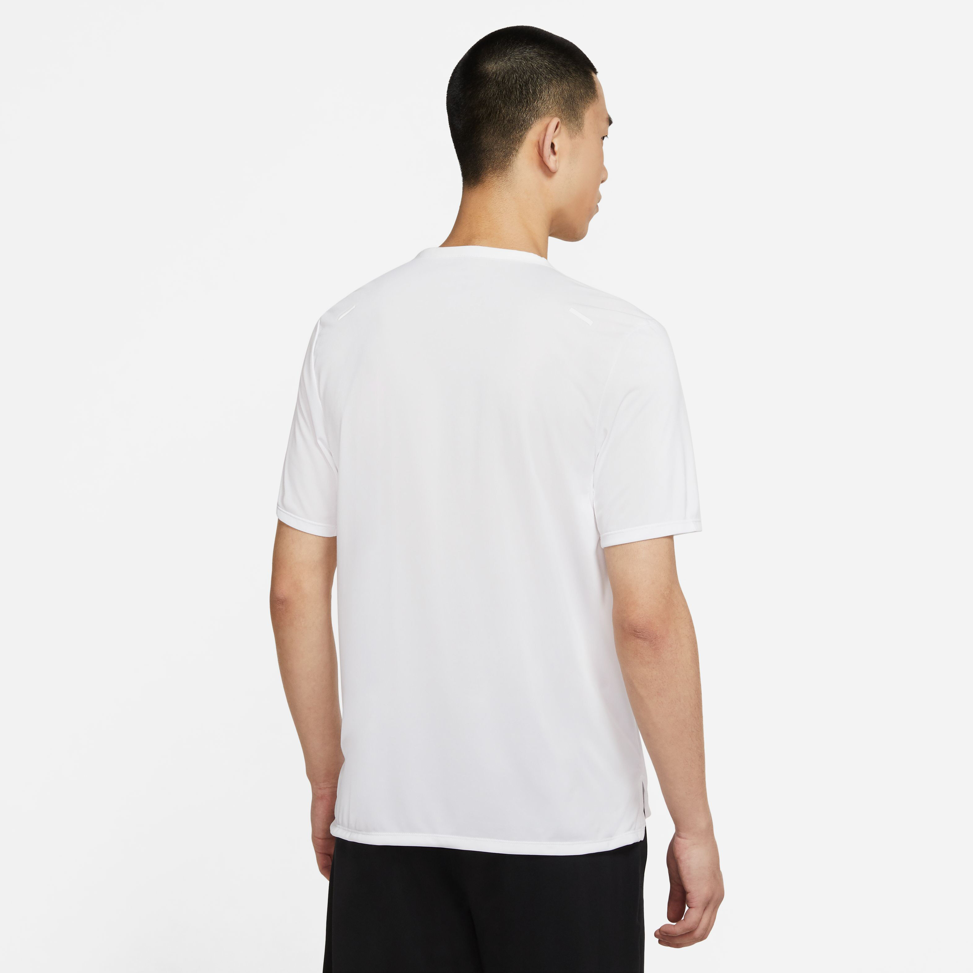 Dri-Fit Rise 365 Laufshirt Herren - Weiß, Silber