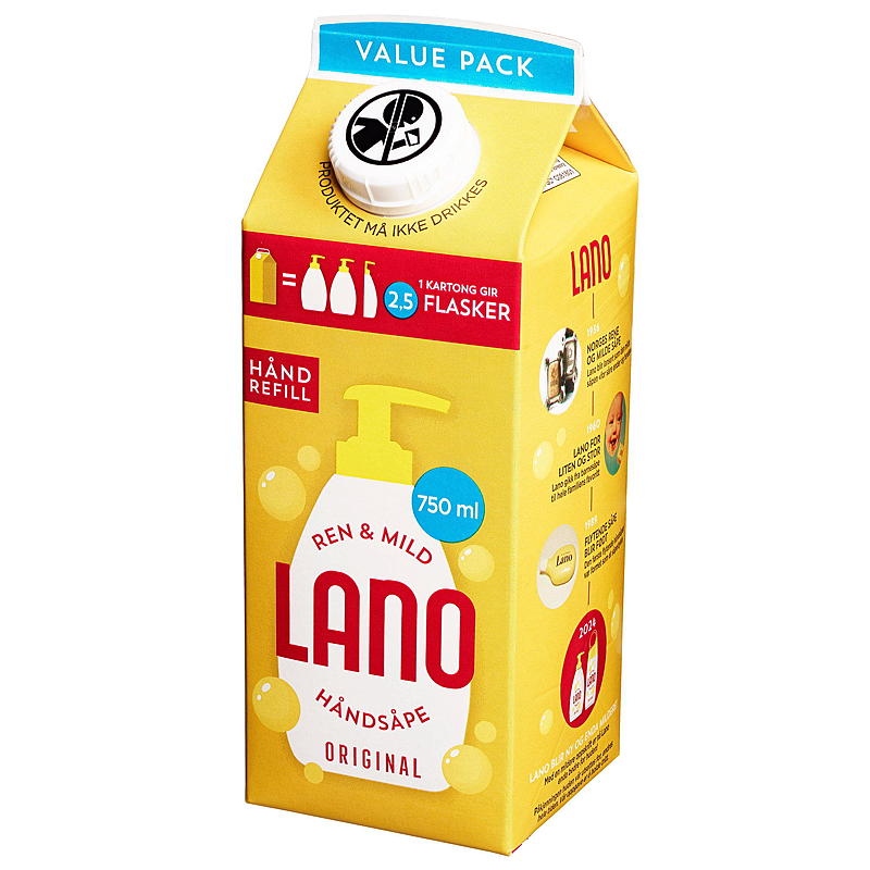 Lano Håndsåpe 750 ml refill Lano