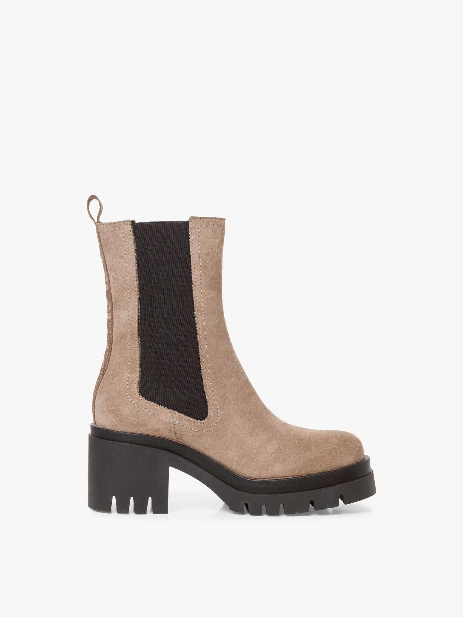 Bottine Chelsea en cuir - marron