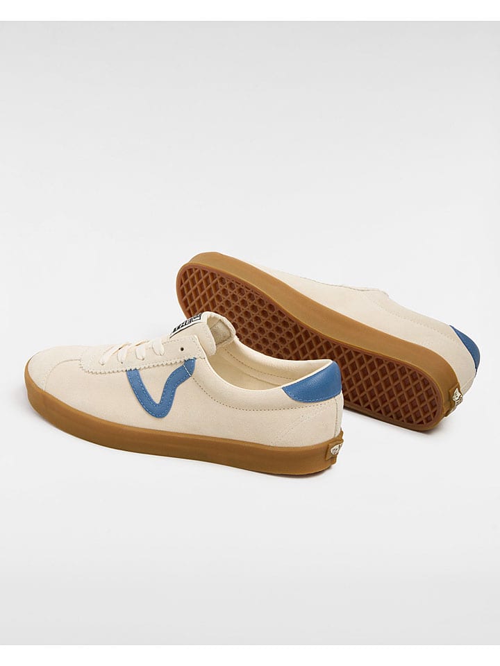 Vans Leder-Sneakers in Beige günstig kaufen