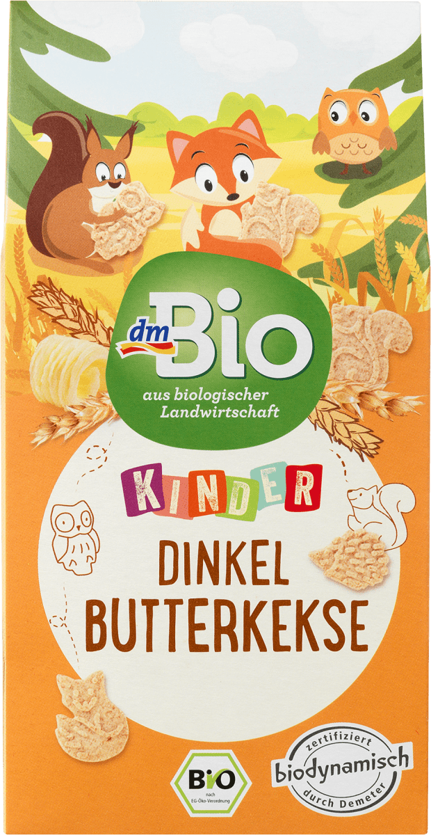 Kindersnack Butterkeks Dinkel ab 3 Jahren, demeter, 125 g